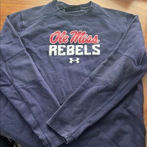 Under Armour Ole Miss Rebels Navy Crewneck